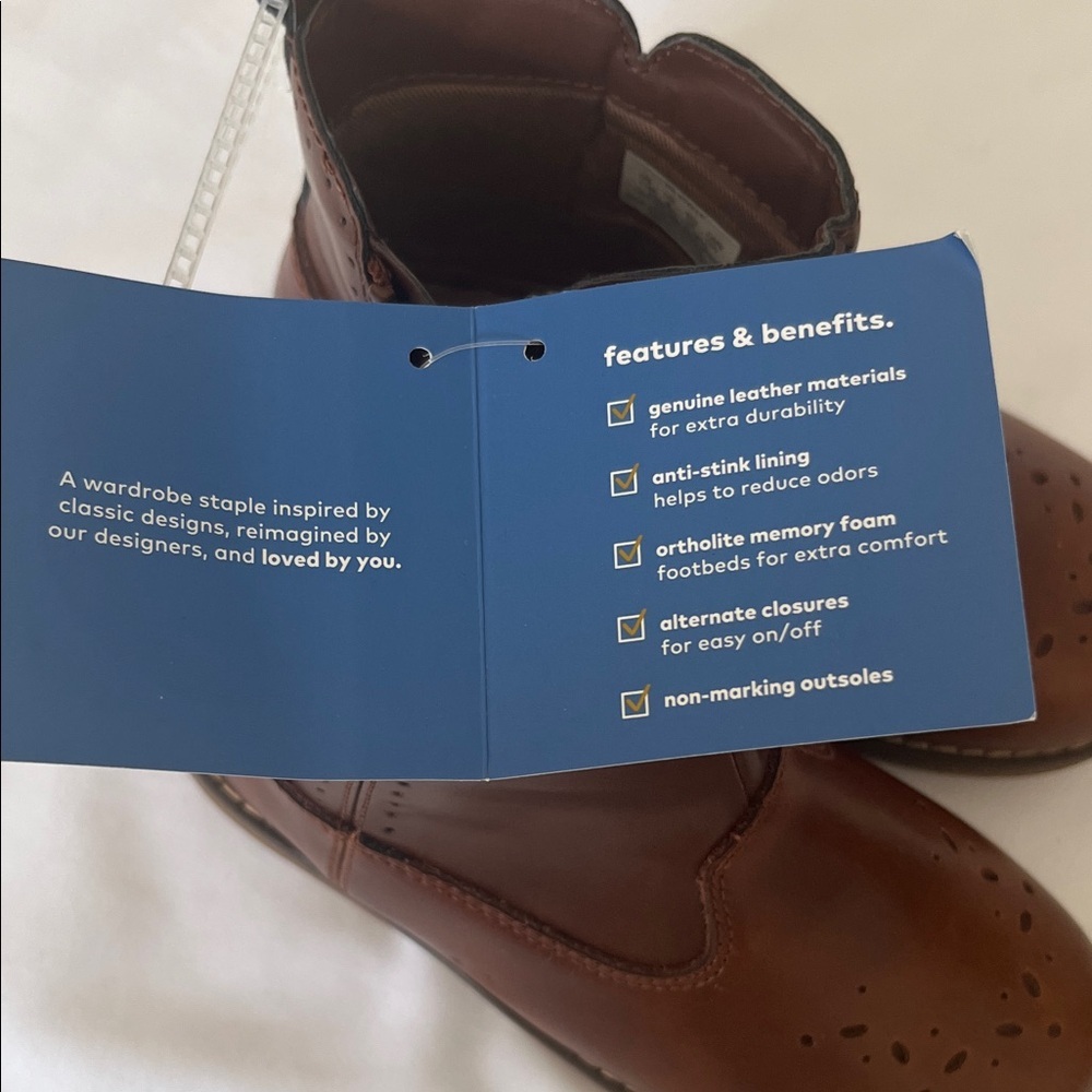 Stride Rite Chestnut Kids Boots - Picture 4 of 10